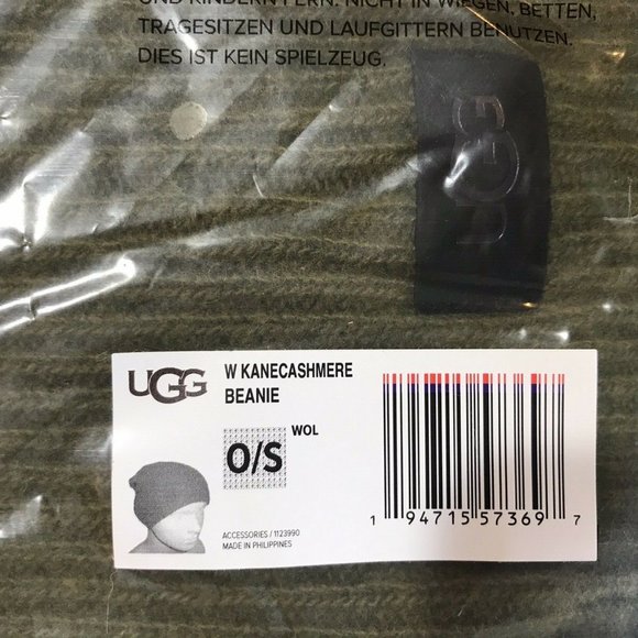 ๐ธ๐ธ NWT UGG WOMEN'S KANE 100% CASHMERE BEANIE ๐ธ๐ธ๐ธ๐ธ - Picture 2 of 2